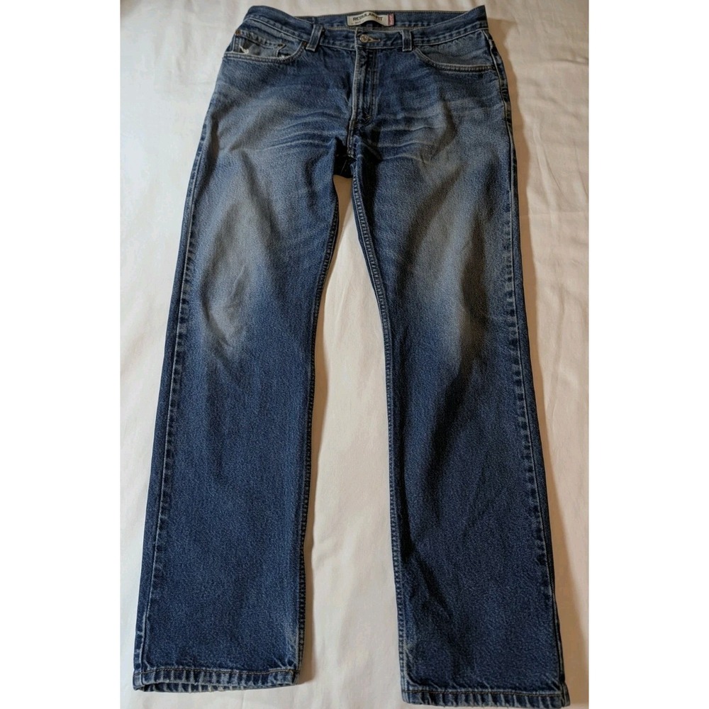 Levi's 505 Jeans Mens 36x34 Blue Straight Fit Regular Wash Denim Lesotho 3405 - Picture 2 of 12